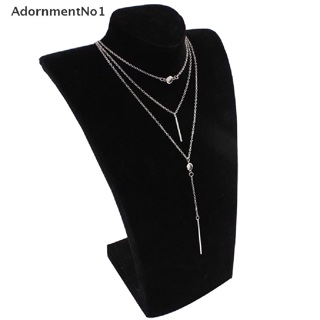 (AdornmentNo1) Kalung Rantai Banyak Lapis Motif Polkadot Warna Emas Untuk Wanita / Pesta Pernikahan