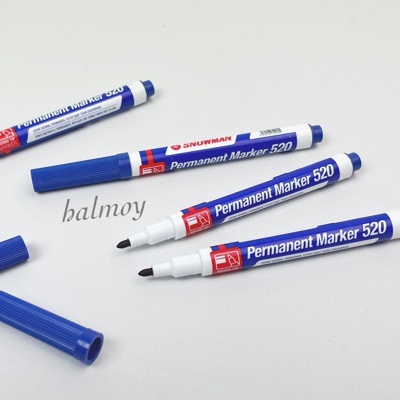

SPIDOL SNOWMAN PERMANENT MARKER 520 WARNA BIRU
