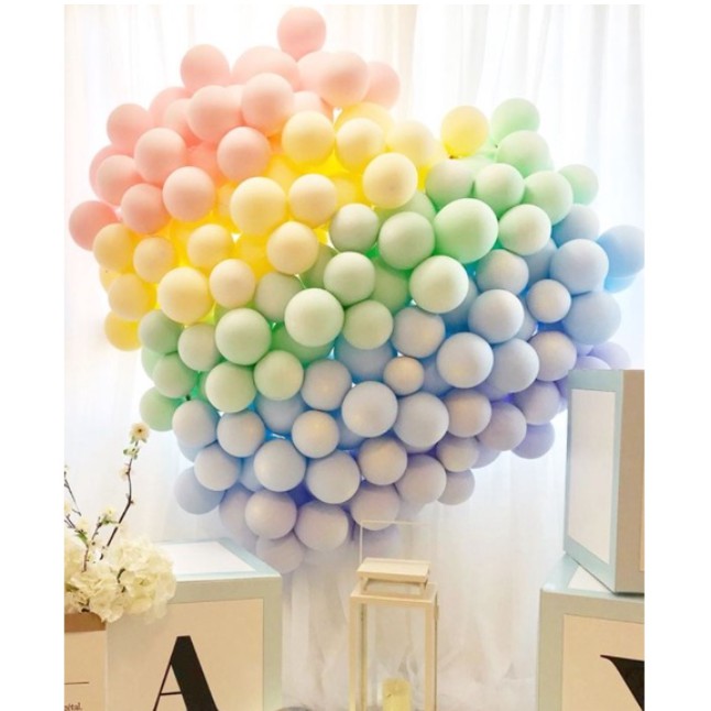 Balonasia Balon Latex Warna Pastel / Balon Macaroon 10 inch