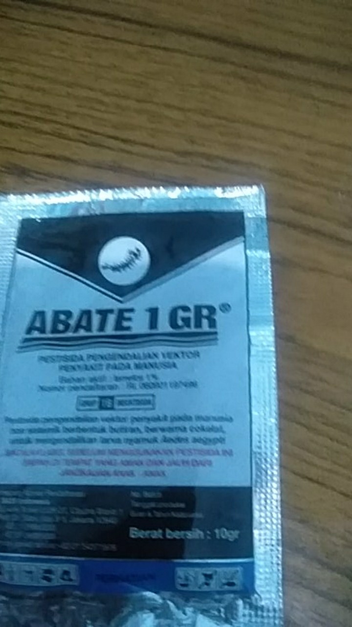Obat Jentik Jentik Abate 10 Gram 1gr Pembasmi Basmi Uget Uget Jumantik Nyamuk Dbd Ampuh Terlaris