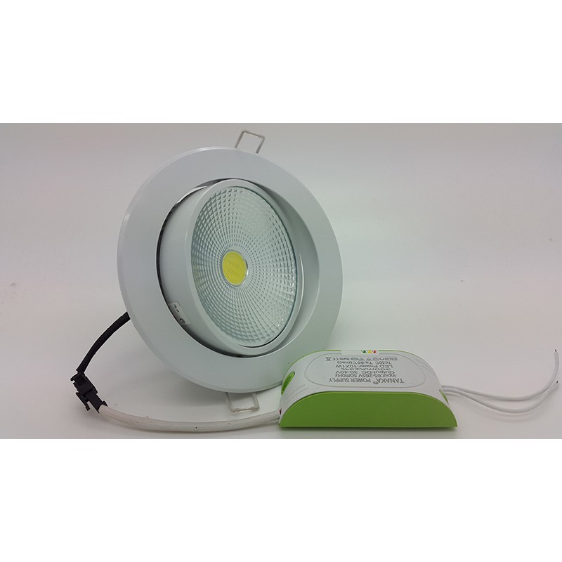 Lampu Ceiling Downlight LED COB 10 watt Adjustable ( Warm White )