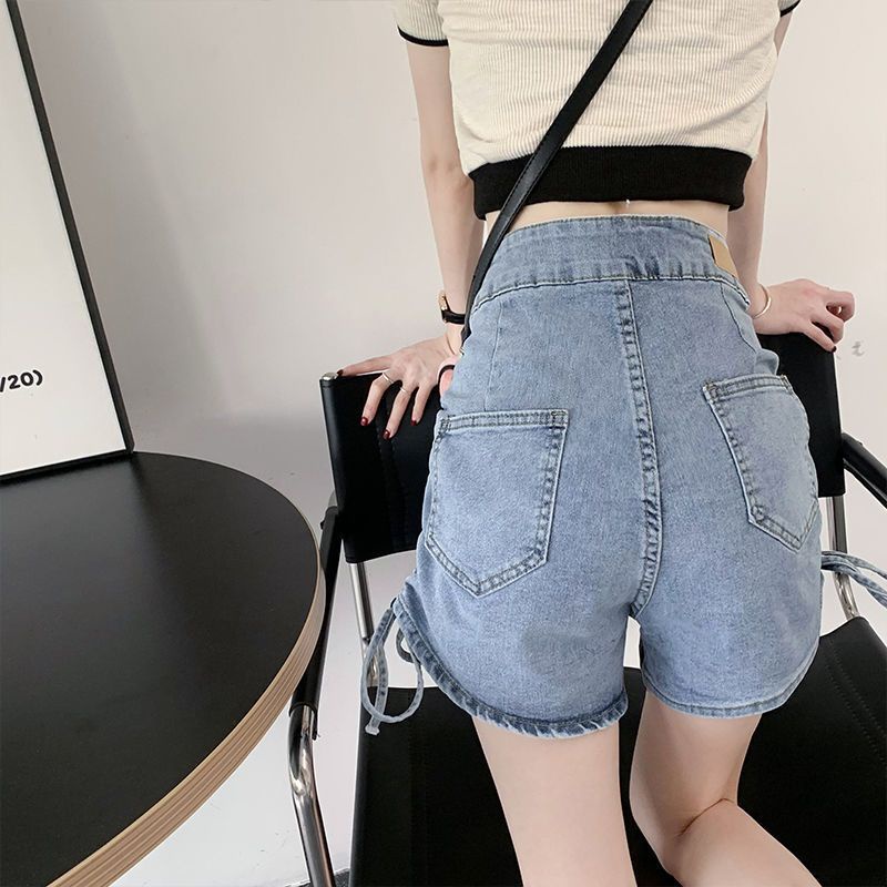 celana pendek wanita celana korean style stretch jeans highwaist short pants hotpants cewek fashion kekinian ootd seksi