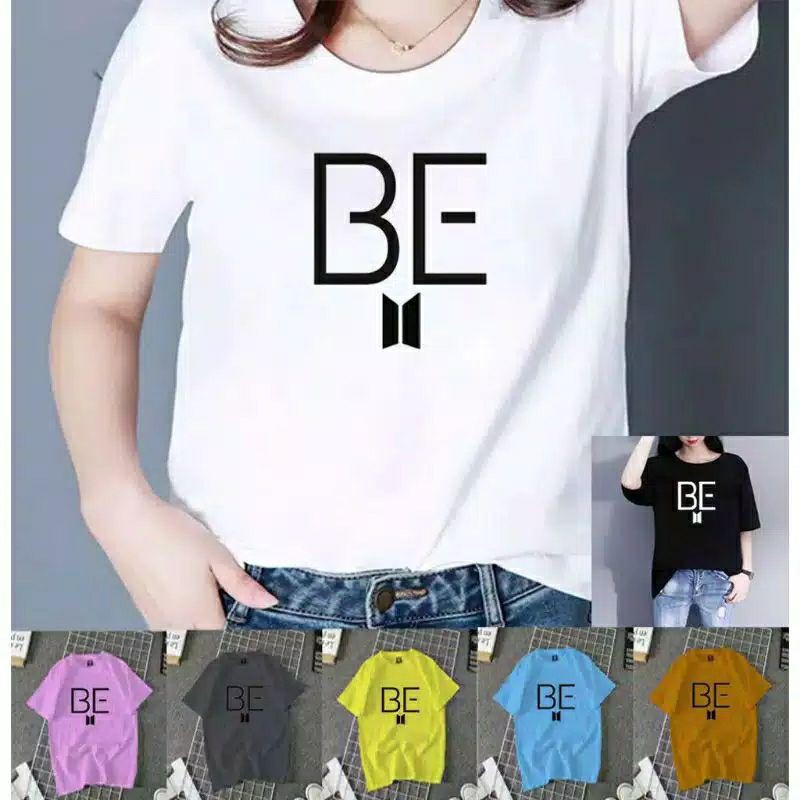 Kaos Kpop BTS new album BE logo depan