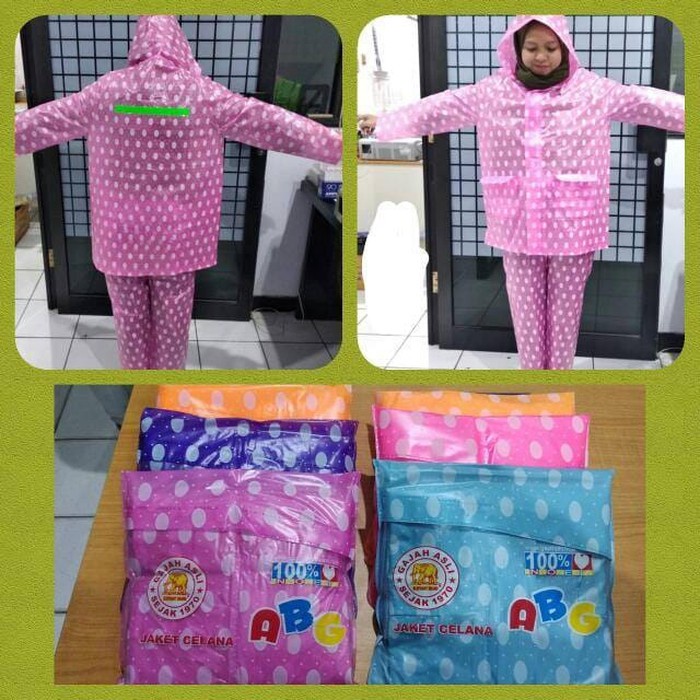 Jas Hujan Remaja Jaket Celana Eksklusif Elmondo 601 302 / Raincoat Mantel Hujan Anak Remaja Bear Murah Terlaris