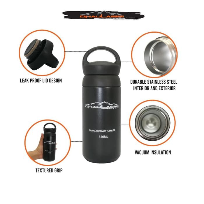 Thermos Tumbler 350ML Dhaulagiri Portable Outdoor Travel Botol Air