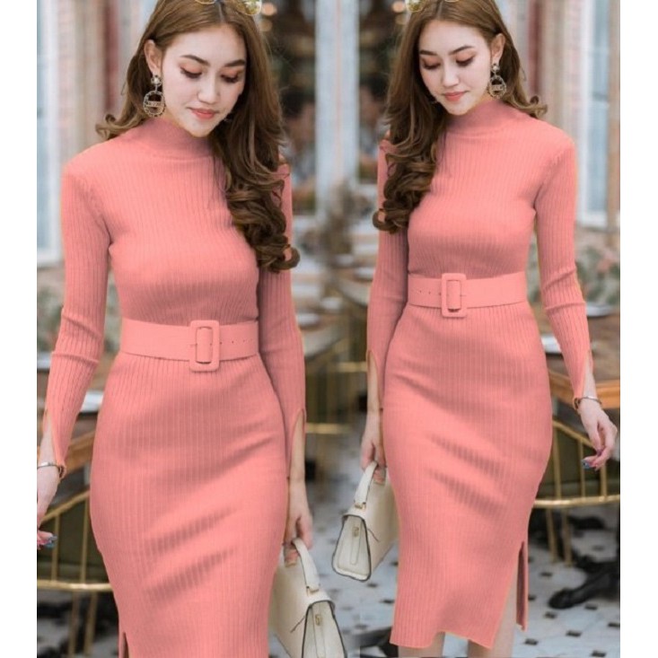 Dress LP Belt Rajut TA9