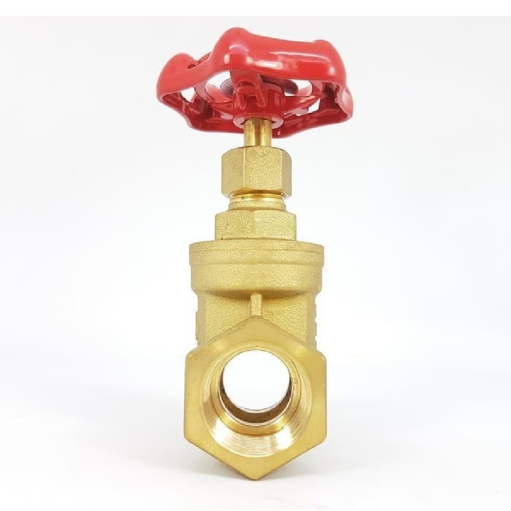 ONDA Gate Valve 1&quot; Katup Keran Stop Kran Pipa Kuningan Drat Dalam