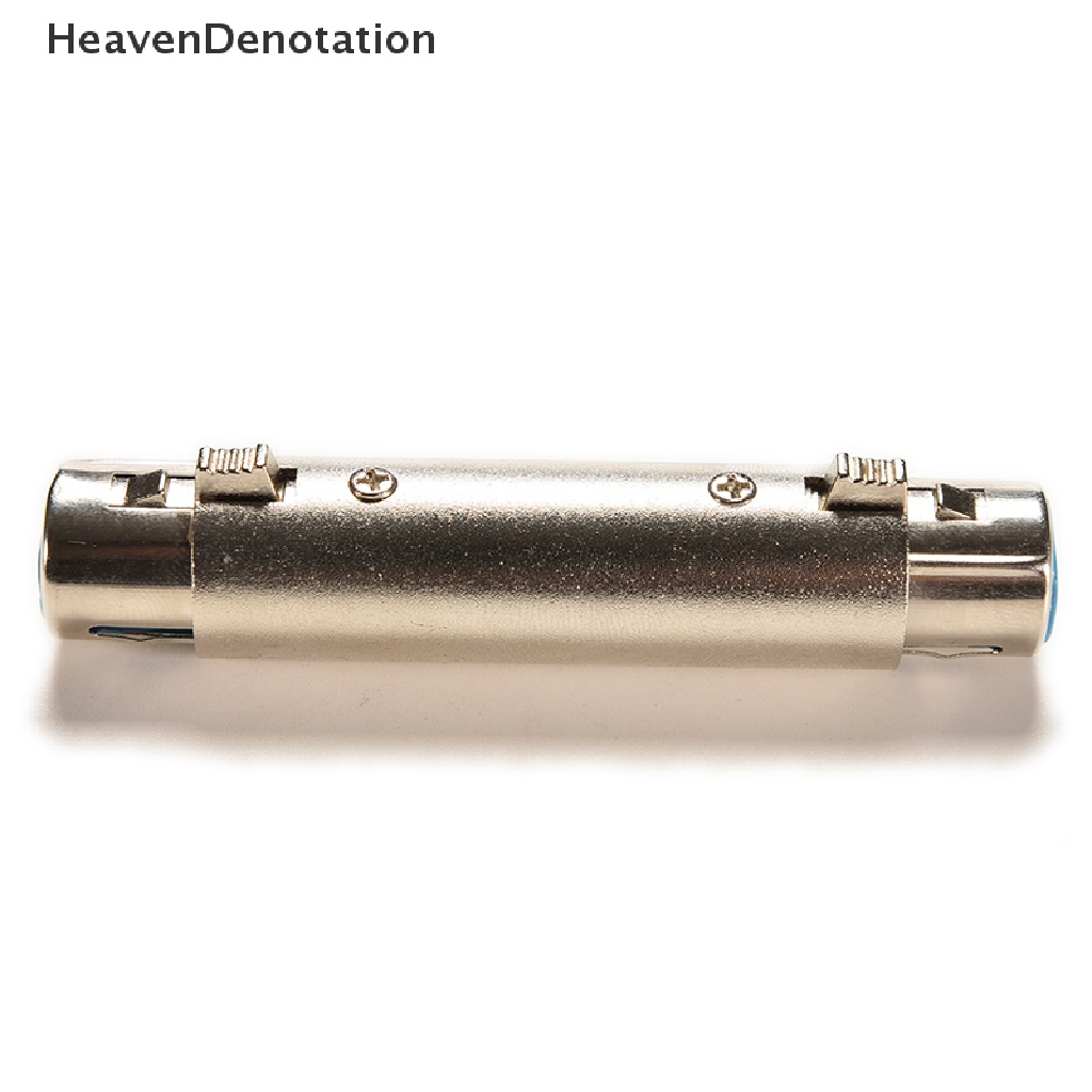 [HeavenDenotation] 3 PINS XLR TO XLR FEMALE Microphone Cable Extender Extension Adaptor Coupler