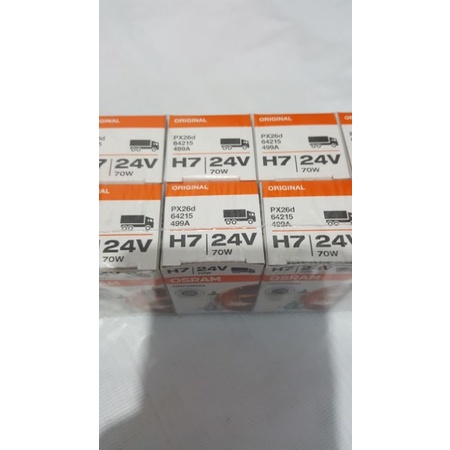 Bohlam Osram H7 70W 24V Osram PX26d asli Osram. Harga per 1 pcs