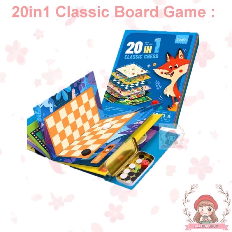 Saalin 20in1 Classic Board Game / Mainan edukasi anak ~ Allora.shop