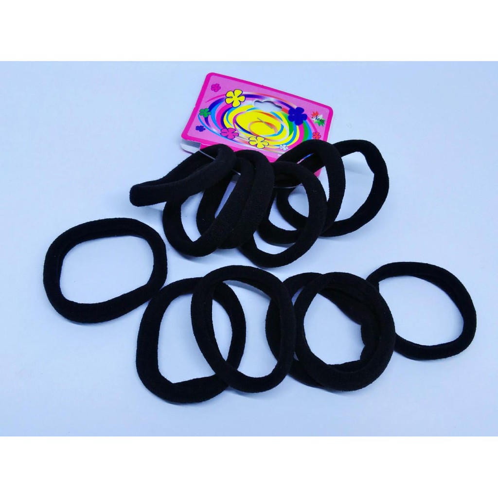 JKSNASEMKA22 - IKAT RAMBUT IMPORT - KARET DONUT SINGLE HANDUK-2