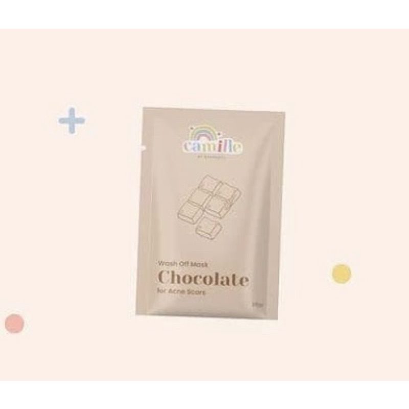 MASKER CAMILLE • FACE MIST CAMILLE • BODY SCRUB CAMILLE | MASKER ORGANIK BPOM-CHOCOLATE 25 GR