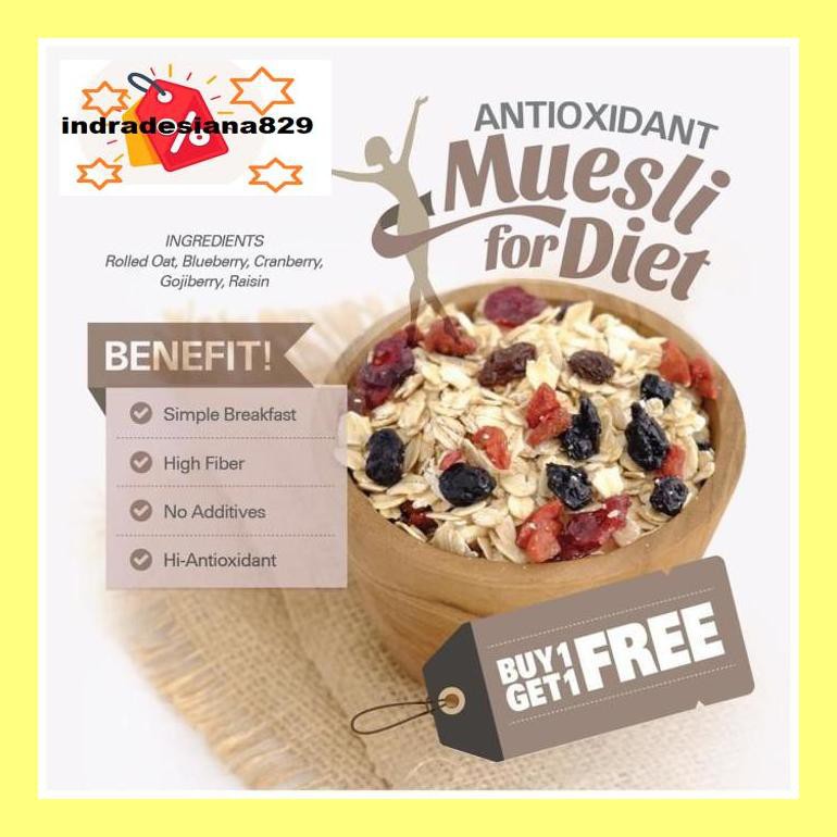 

Sf504Nind Antioxidant Muesli Buy 1 Get 1 Free (500Gr X 2Pc) Ind504Sm