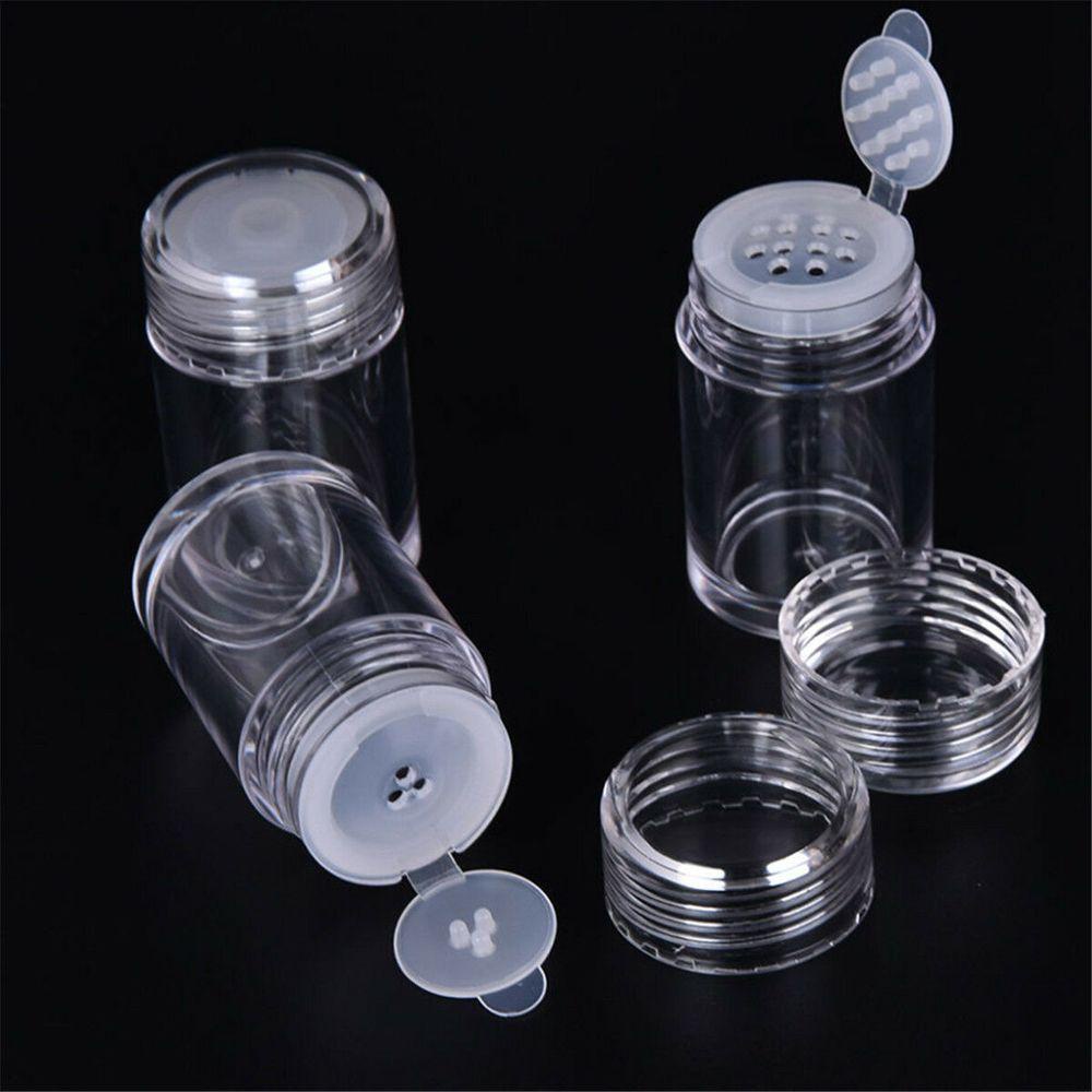 MXBEAUTY 10ml Cosmetic Bottle Clear Cosmetic Sifter Loose Powder Jars Refillable Bottles 1Pc Empty Bottle DIY Screw Lid Makeup Tools