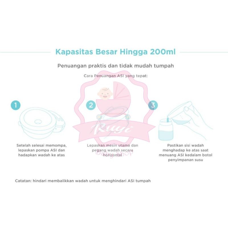 [READY STOCK] MOOIMOM Hands Free Wireless Electric Breast Pump - Pompa ASI