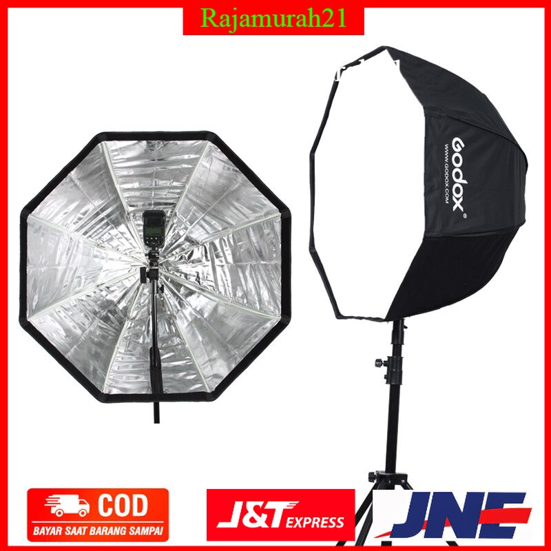 Godox Softbox Reflector Umbrella Octagonal 120cm SB-BW-120 - Black