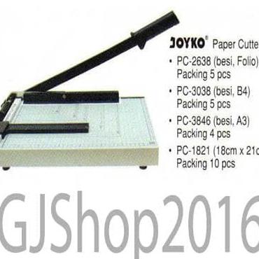 

Kualitas Bagus Alat Pemotong Kertas Folio F4 Paper Cutter Folio F4 Joyko PC-2638 MuRah!!!