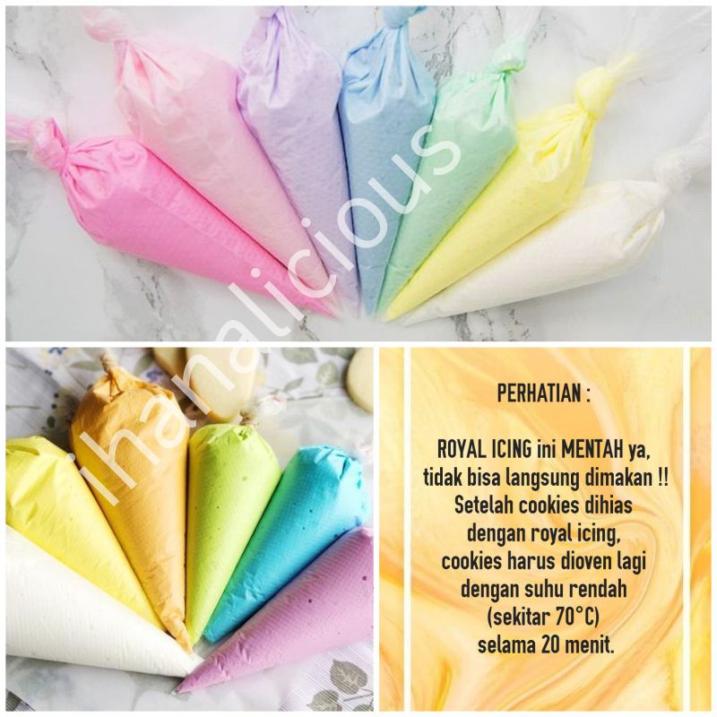 

ROYAL ICING IHANALICIOUS ANEKA WARNA UNTUK DIY COOKIES