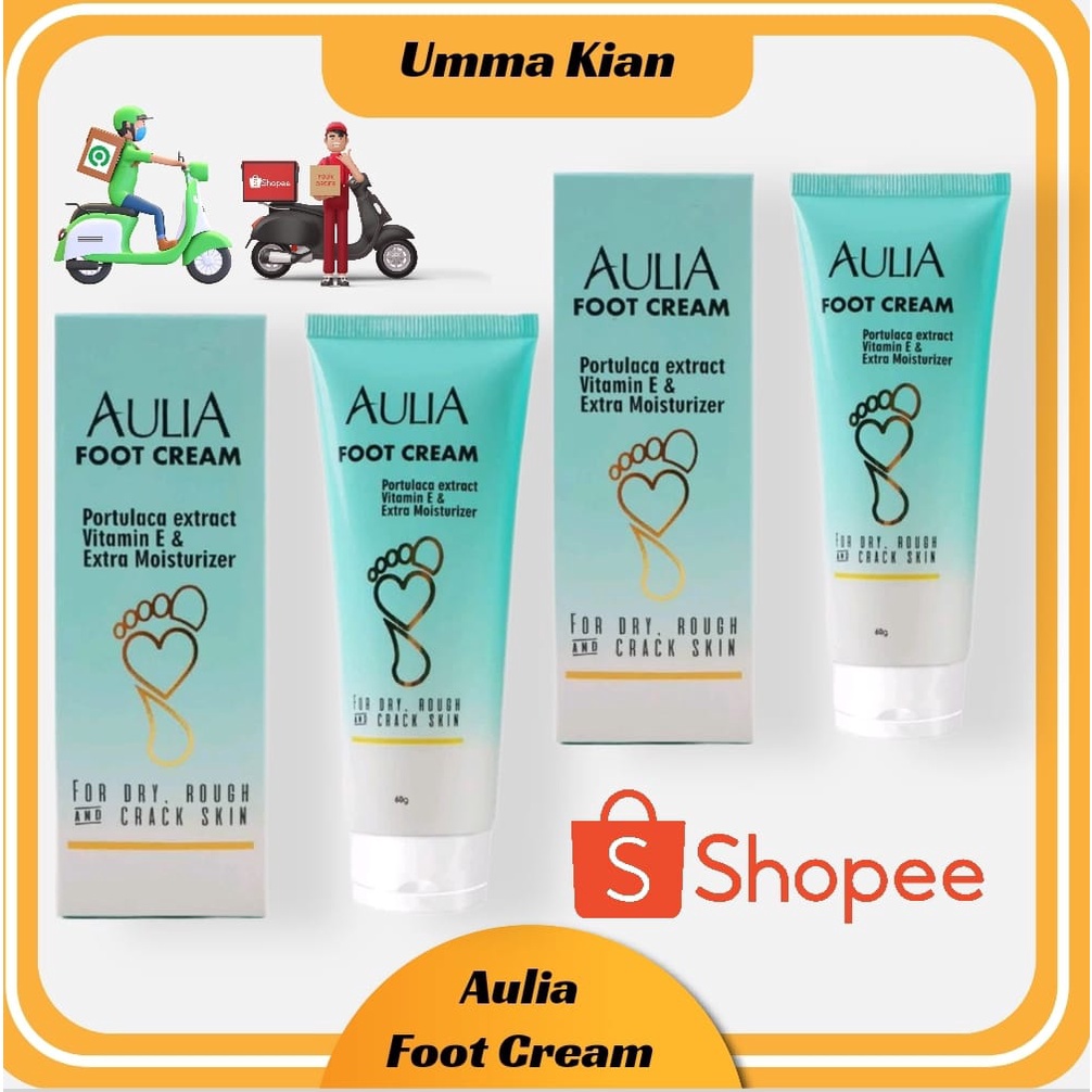 Aulia Foot Cream Krim Kaki pecah pecah 60ml Perawatan kulit kaki kering