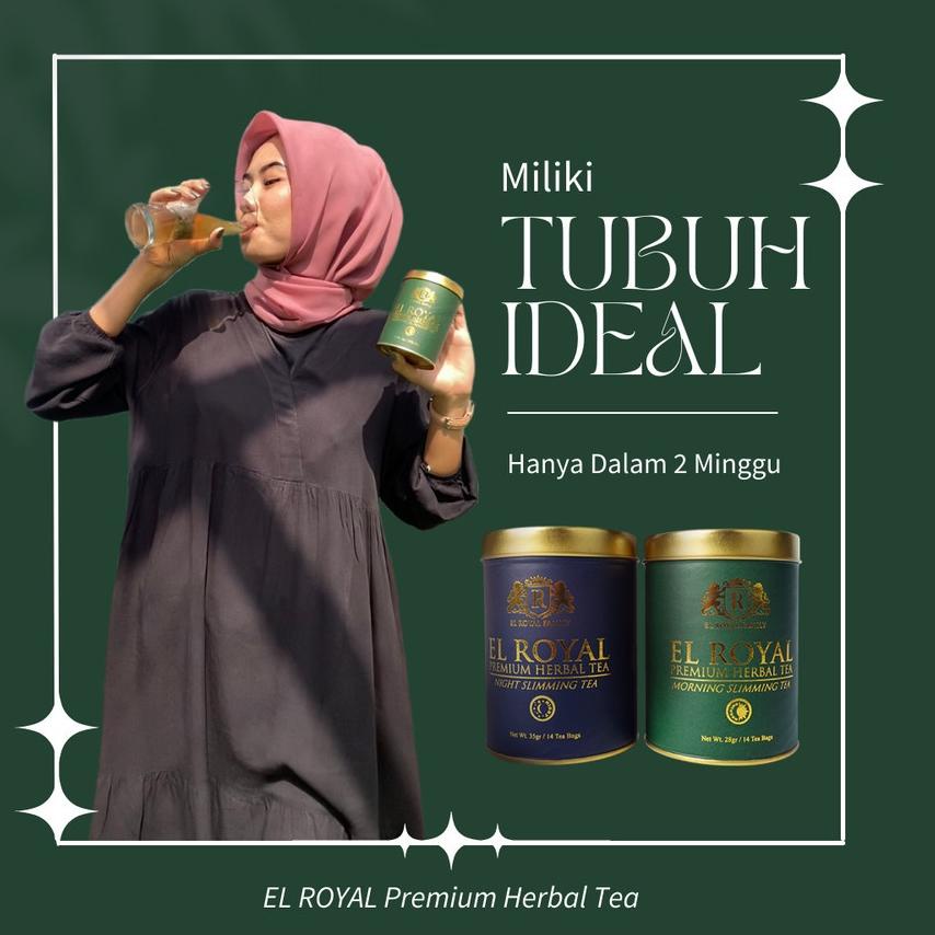 

Model Keren.. El royal Premium Tea /Teh Pelangsing siang & malam (1 paket) - El Royal 07