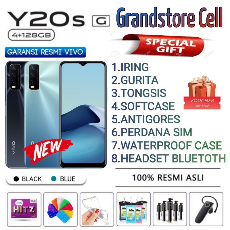 VIVO Y20S G Y20SG RAM 4/128 GB | VIVO Y21S 4/128 GB GARANSI RESMI VIVO INDONESIA