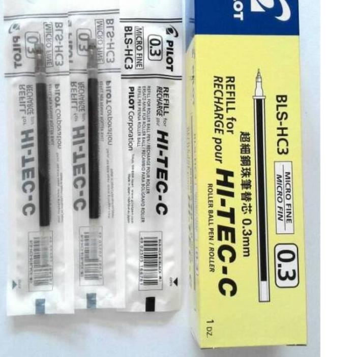 

Promo - Refill/Isi ulang tinta pulpen Hi-tech pilot 0.3 12 pcs .,