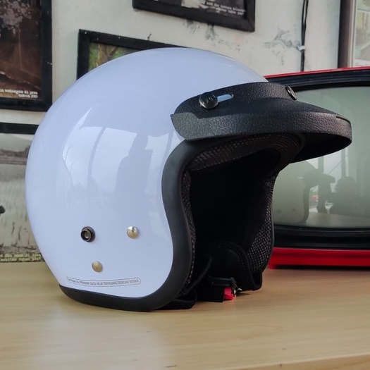 Helm Bogo Dewasa Retro Full Leher SNI