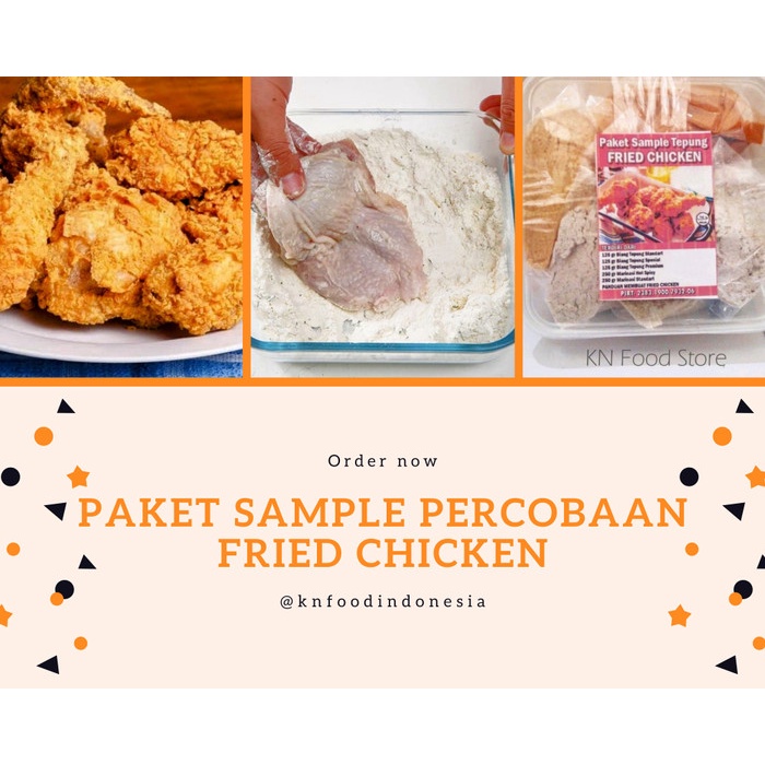 

PROMO [COD] Tepung Bumbu Percobaan Fried Chicken / Bumbu Ayam Goreng- Paket Trial