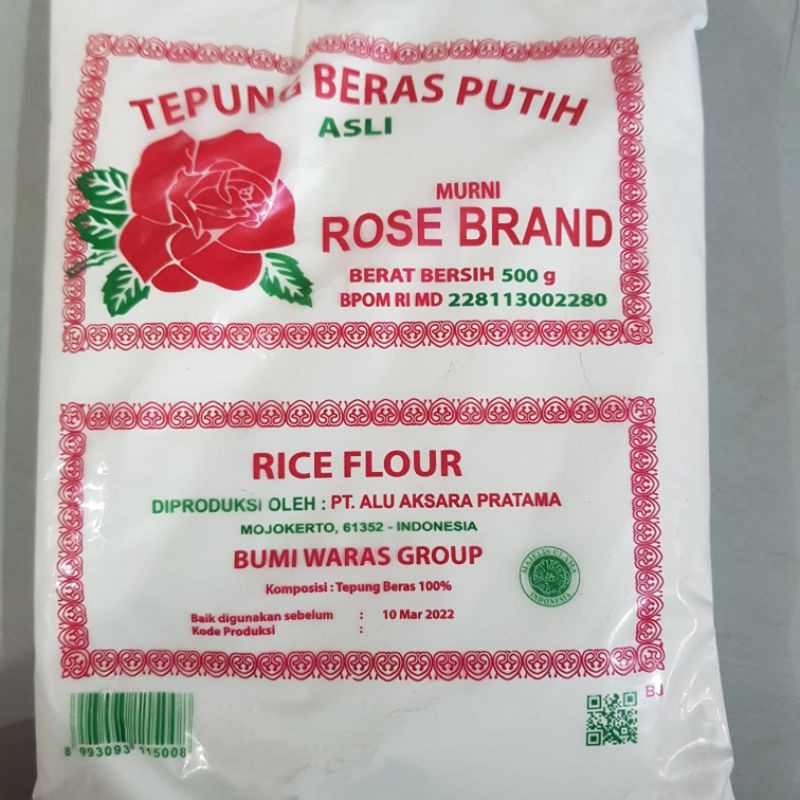 

Tepung Beras Rose Brand 500 G