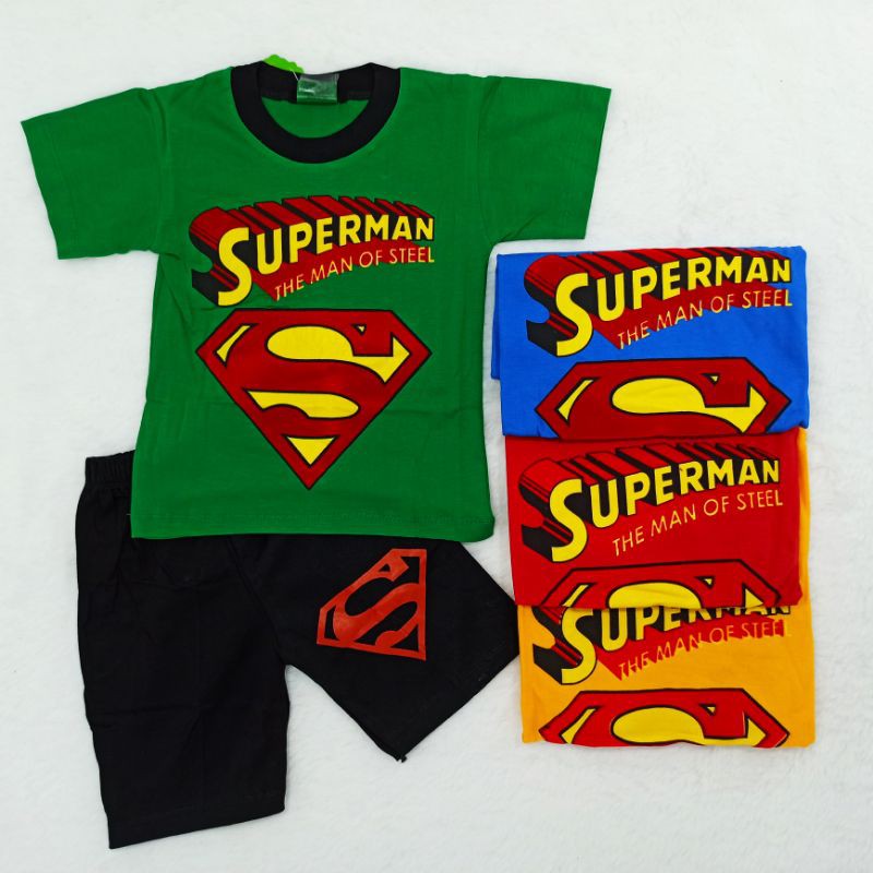 [Ss-172] Pakaian Anak Laki Laki size 2-4tahun, Baju Anak Superhero, Setelan Anak Cowok