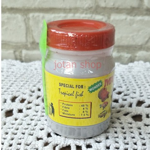 mutiara tropical 100gr makanan pakan ikan cupang kecil hias guppy