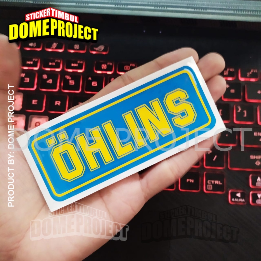 OHLINS STIKER CUTTING SATUAN STIKER BODY MOTOR AKSESORIS SEPEDA MOTOR