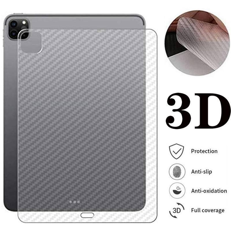 2Pcs Back Carbon Fiber Film For Apple iPad Pro 12.9 11 2021 2020 2018 Matte Screen Protector on iPad Air 4 3 2 1 iPad 9 8 7 6 5 iPad 10.2 Mini 6 5 4 3 2 1 8.4 7.9