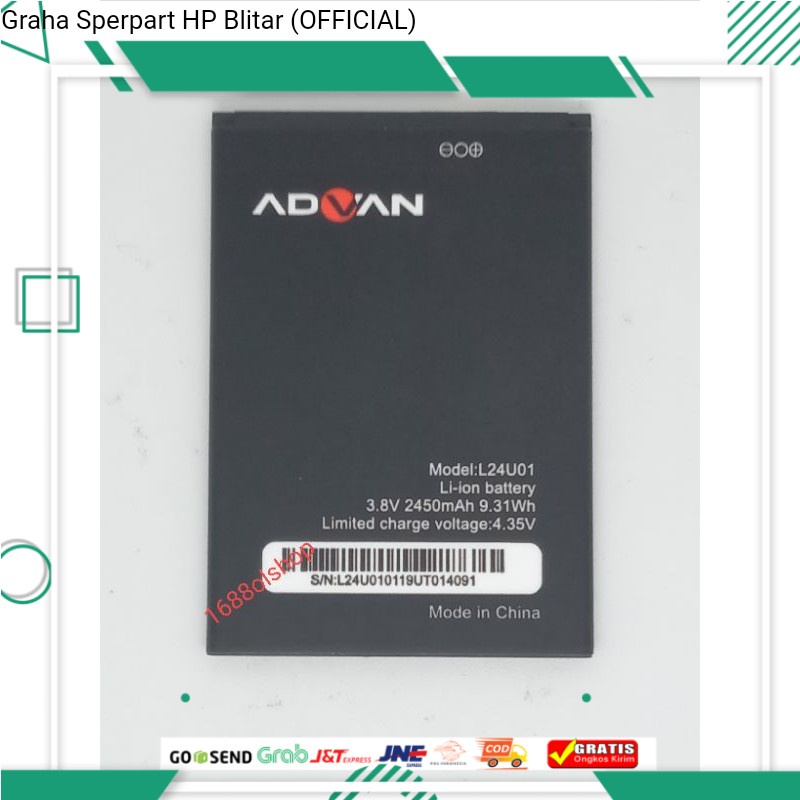 Baterai Advan i6c L24U01 Batre Advan S6 Plus LT24T01 Original Batre Battery Batere