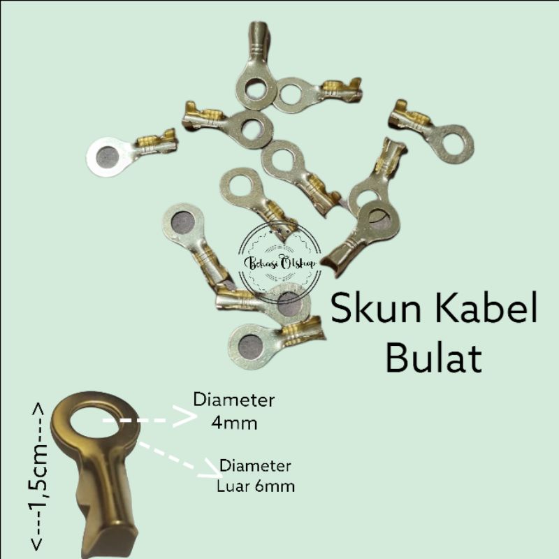 SKUN KABEL ISI 3 / SKUN AKI BULAT / TERMINAL AKI / TERMINAL KABEL / SEKUN