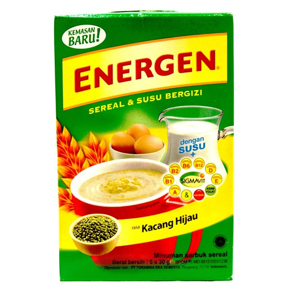 

Energen Kacang Hijau Box 5Sx30G