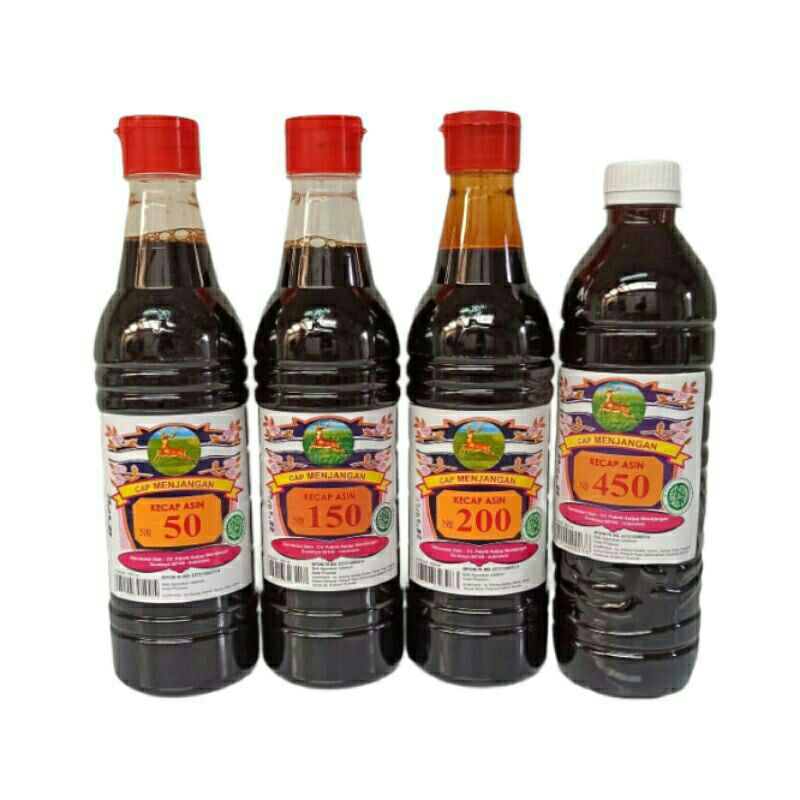 MENJANGAN Kecap Asin No.50 &amp; 150 Chinese Soy Sauce 600 ml Halal