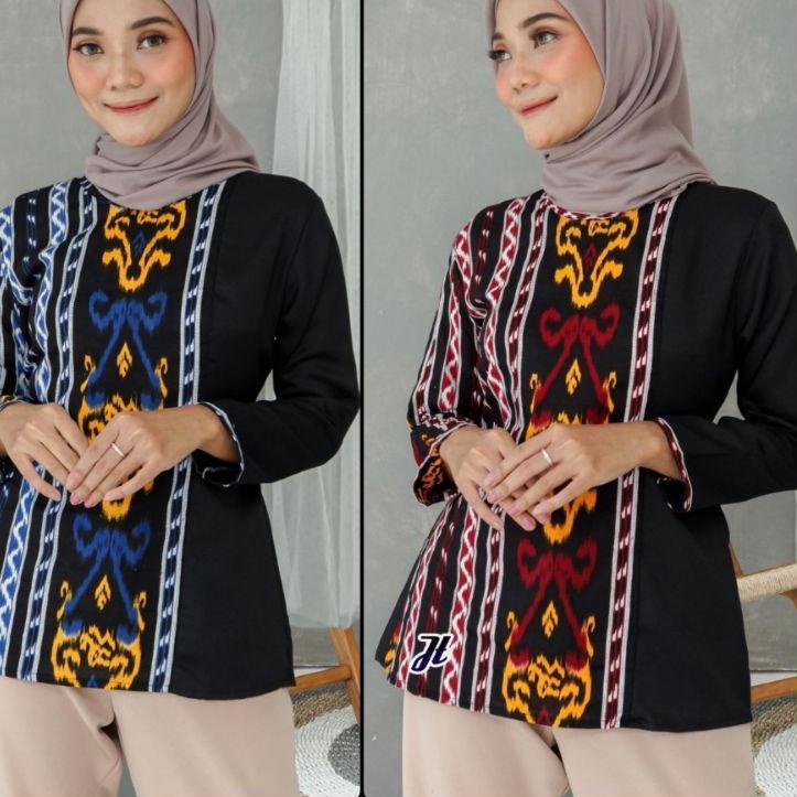 Terlaris.. Baju batik wanita modern Atasan Batik Modern Batik kombinasi Kerja 2022