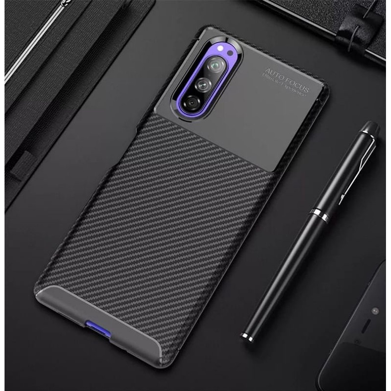 Softcase Carbon Sony Xperia 5 autofokus Au softbank Docomo softbank global