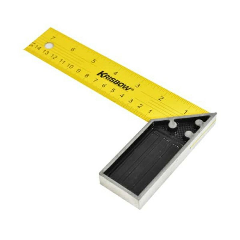 

krisbow 15cm penggaris siku aksesoris peralatan pertukangan tool