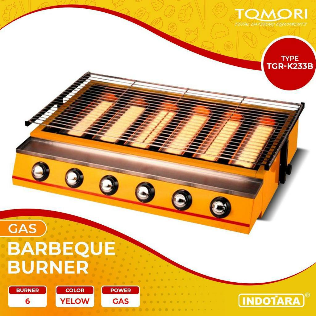 Gas Barbeque Burner Roaster / Kompor Gas 6 Tungku Tomori - TGR-K233B