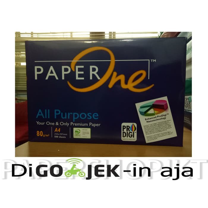 

KHUSUS GO-SEND TERMURAH! Kertas PAPERONE A4 80 Gram Office Paper Print