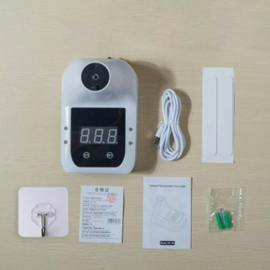 Termometer Tripod Infrared Runcing Standing Dinding Wall Tangan Dahi Tanpa Sentuh Non Contact