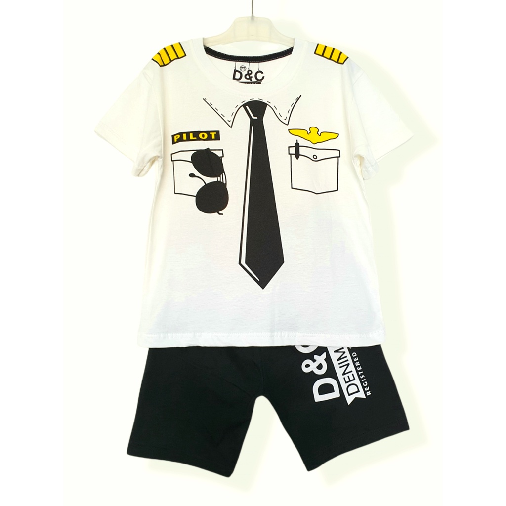 Setelan anak laki laki PILOT Size 2-10 Tahun / baju anak / baju murah / COD