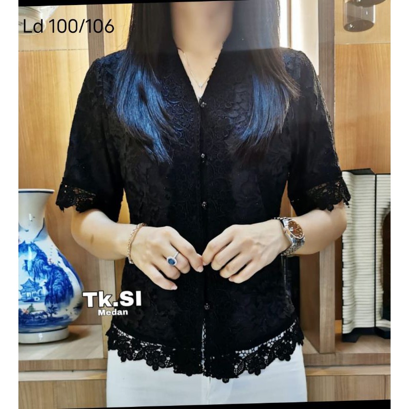 S4 atasan kebaya, Kebaya brokat/atasan elgana/brokat elgana/realpict