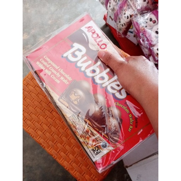 

APOLLO BUBBLES CHOCOLATE WAFER BAR/CEMILAN COKLAT WAFER/MAKANAN RINGAN