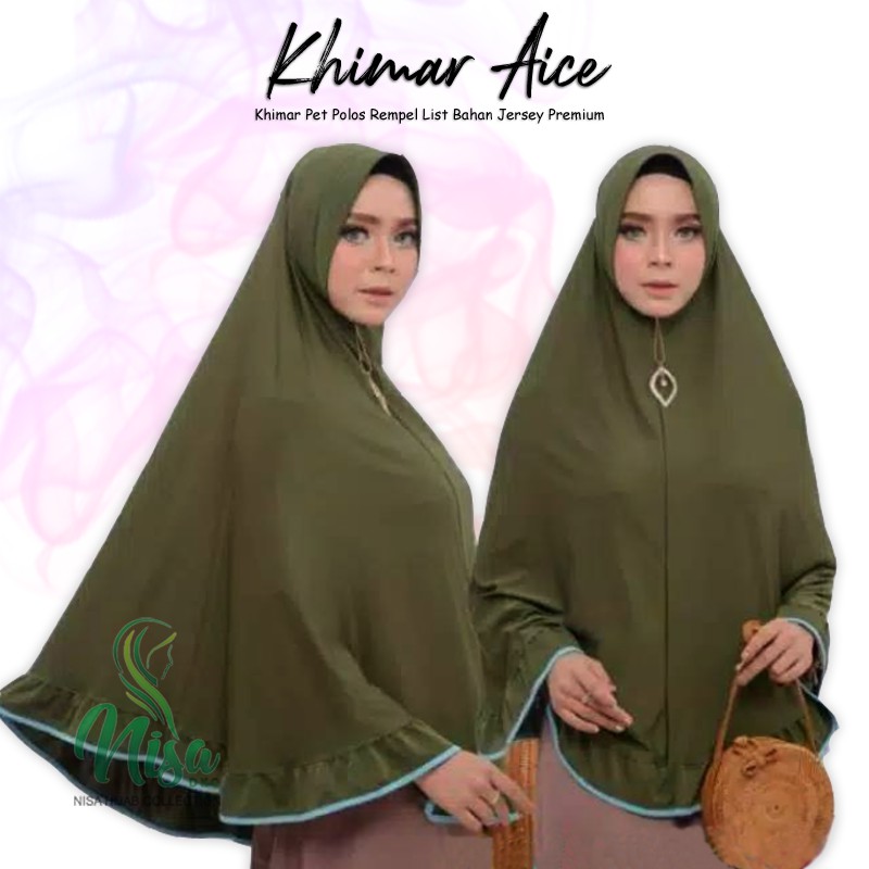 JILBAB Jumbo List Mariana Jersey Hijab Aice