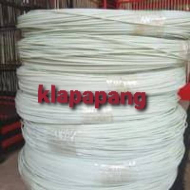 RUJI JERUJI FIBER WARNA PUTIH 1.6mm-3.5mm