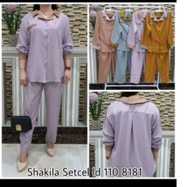 setcel shakila kemeja polos