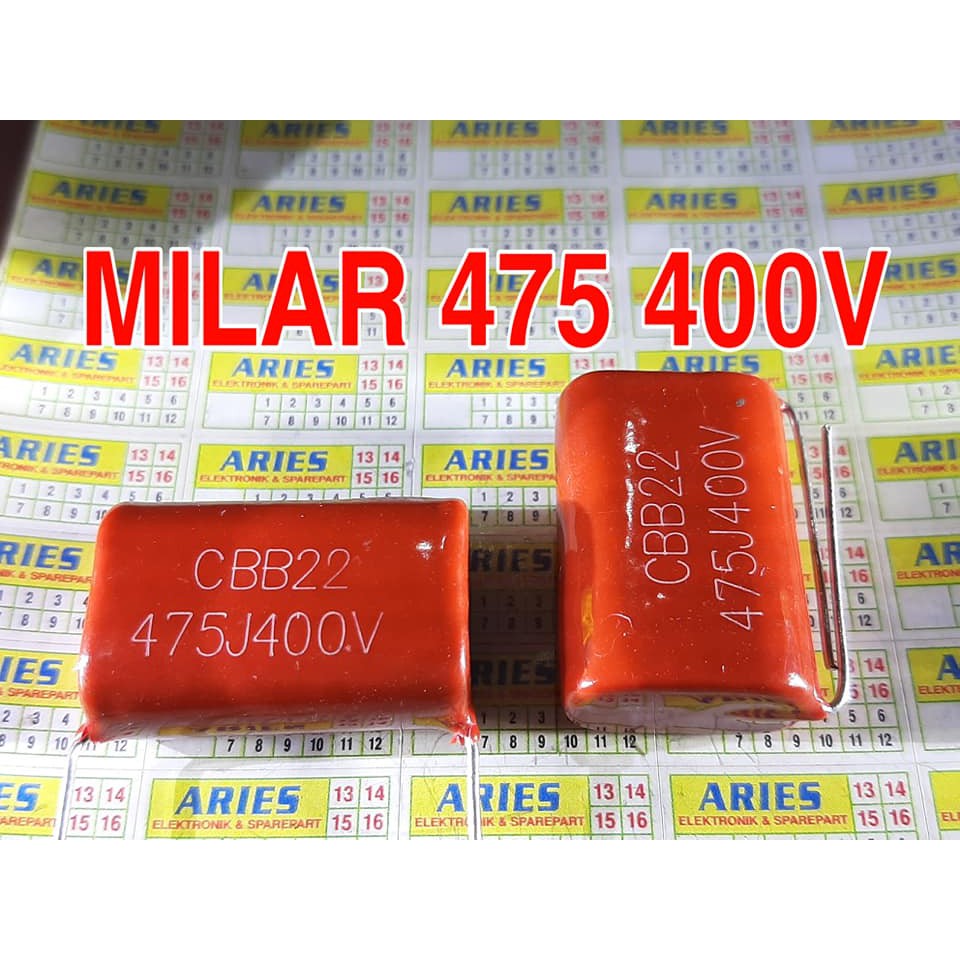 CAPASITOR MILAR 475 400V  CAPASITOR MESIN LAS